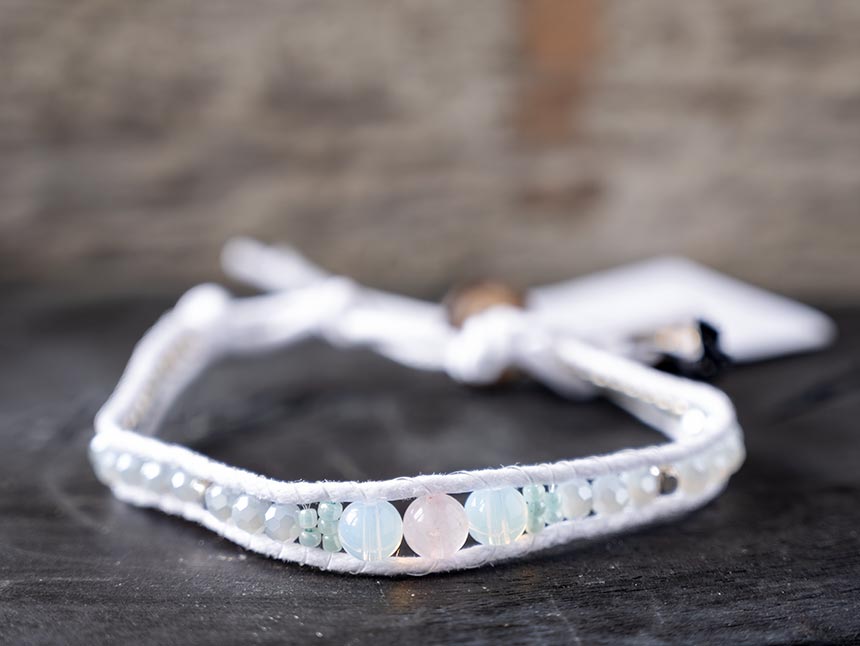 Front View of the Night Blooming Rose Women’s Bracelet by Lotus and Luna