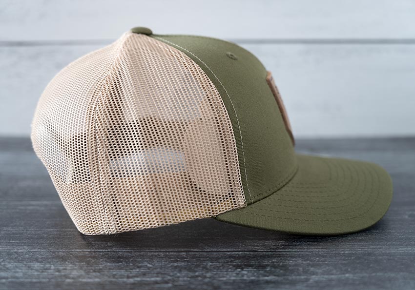 hats-range-leather-moss-khaki-american-trout-leather-patch-hat-side-view