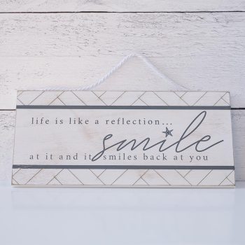 Gia Roma Life is like a reflection beach wooden wall sign