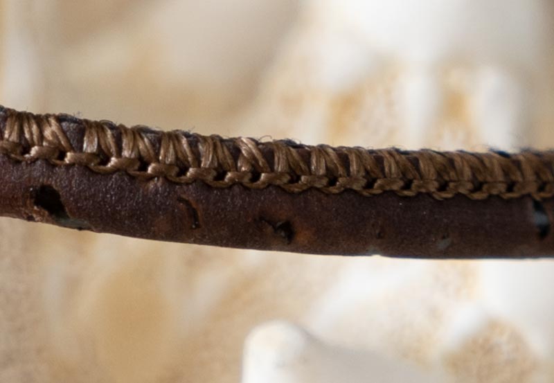 Closeup view of the Cork on a Cork Tree Designs Women's bracelet