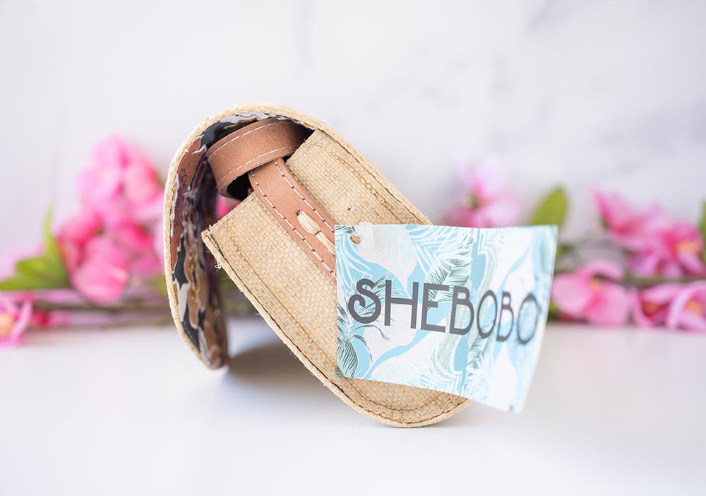 Angled End of the Shebobo Tulum Flower Crossover Body Bag