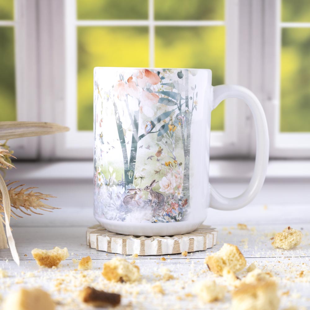 Left View of the Florae & Snow Flower Forest Mug