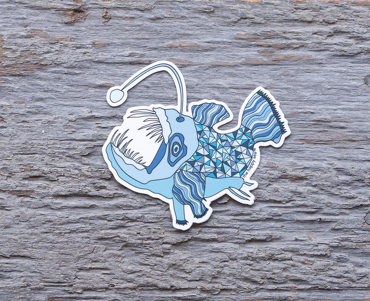 The Happy Sea Anglerfish Sticker