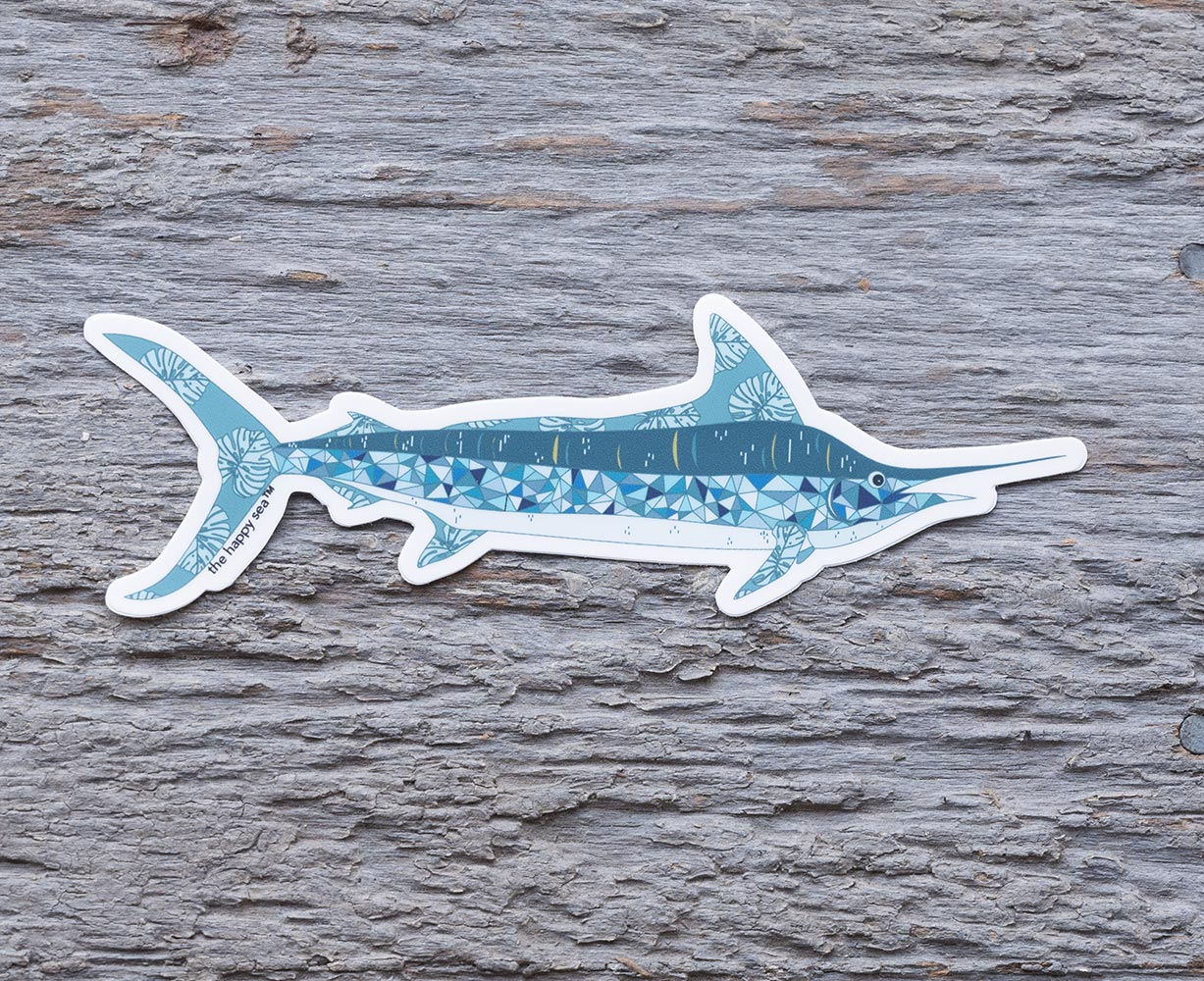 The Happy Sea Marlin Sticker