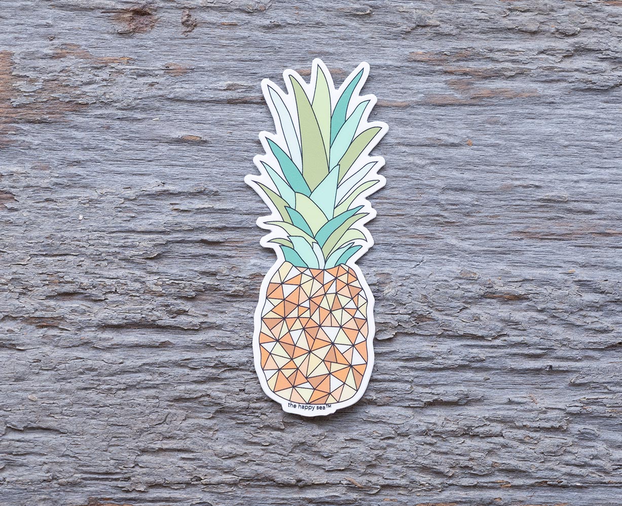 The Happy Sea Sunny Pineapple Sticker