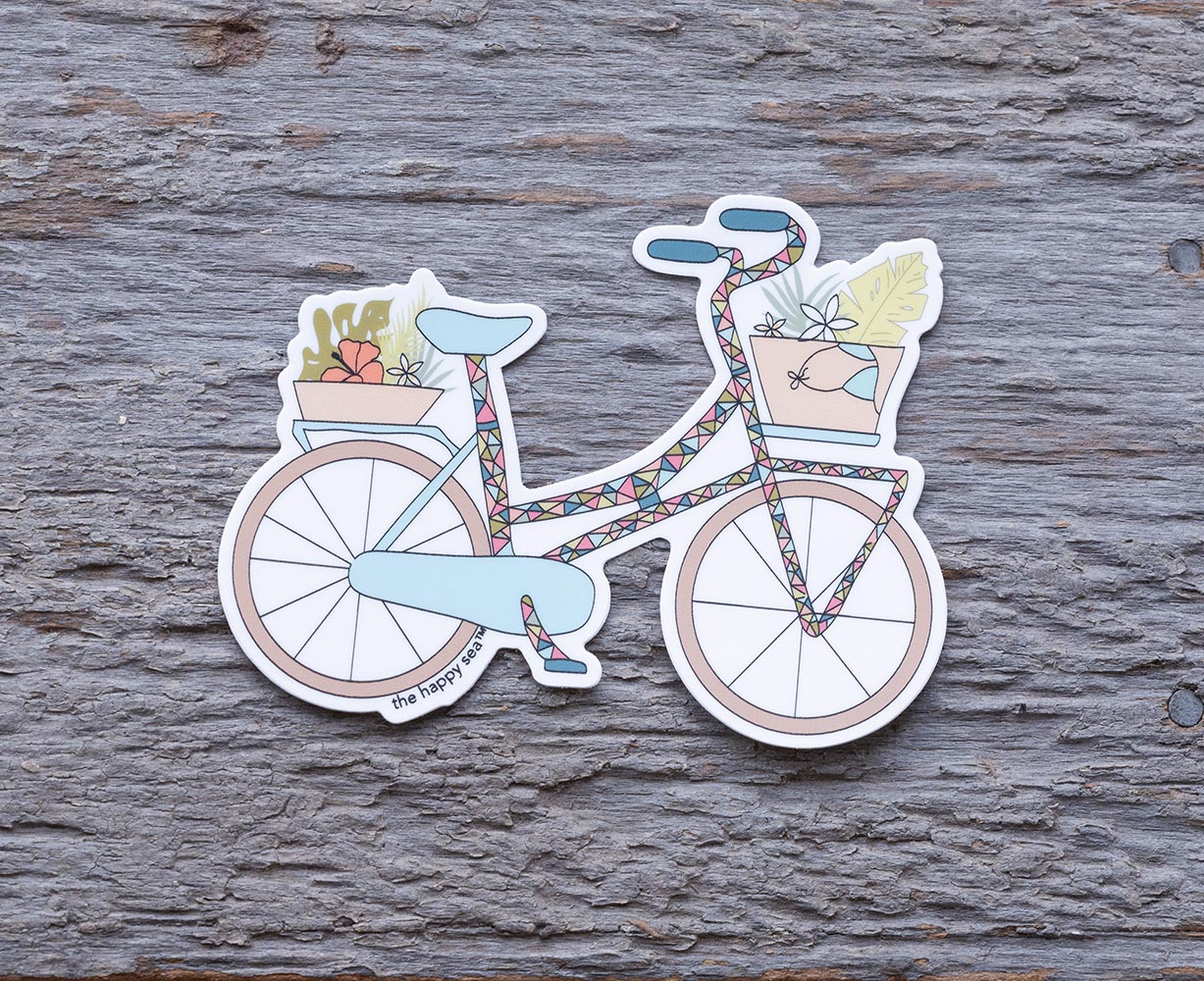 The Happy Sea Tropicalia Bicycle Sticker